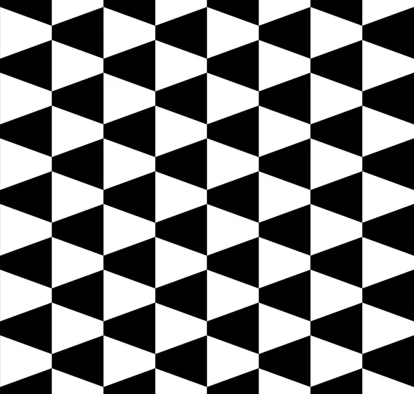 Vector moderno patrón de geometría sin costura, fondo geométrico abstracto en blanco y negro, impresión de almohada, textura retro monocromática, diseño de moda hipster — Archivo Imágenes Vectoriales