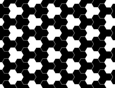 Vektör modern sorunsuz kutsal geometri model, siyah ve beyaz soyut geometrik arka plan, modaya uygun yazıcı, tek renkli retro doku, hippi moda tasarımı