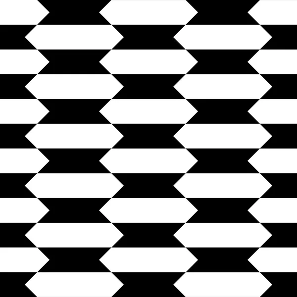 Vector modern seamless geometry pattern, black and white abstract geometric background, pillow print, monochrome retro texture, hipster fashion design — Stock Vector