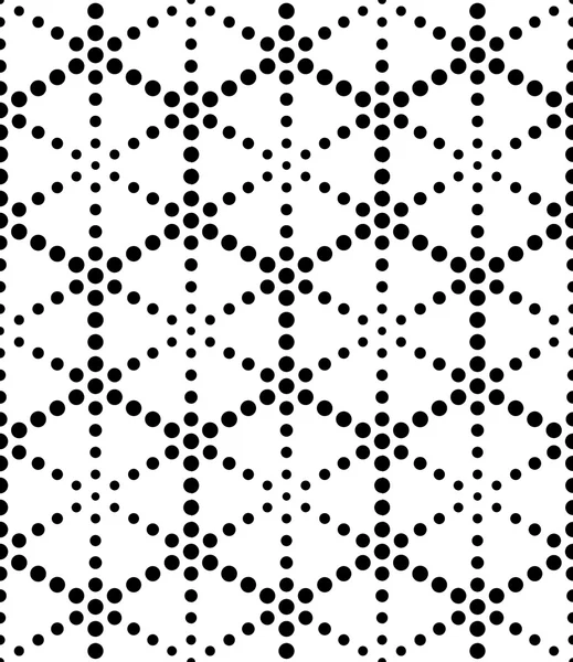Vektor modern zökkenőmentes Szent geometriai mintás pontok, fekete-fehér absztrakt, geometrikus háttér, párna, nyomtatás, fekete-fehér retro textúra, csípő divattervezés — Stock Vector