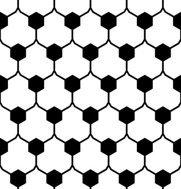 Vektör modern sorunsuz geometri desen hex, siyah ve beyaz soyut geometrik arka plan, yastık yazıcı, tek renkli retro doku, hippi moda tasarımı