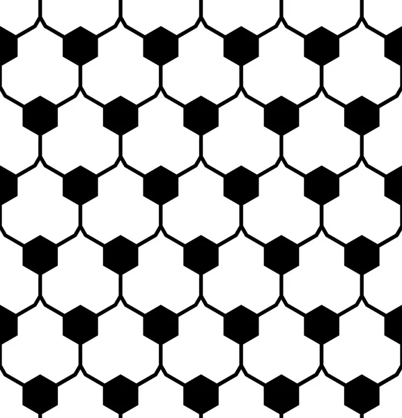 Vektor modern zökkenőmentes geometria minta hex, fekete-fehér absztrakt geometriai háttér, párna, nyomtatás, fekete-fehér retro textúra, hippi divat design — Stock Vector