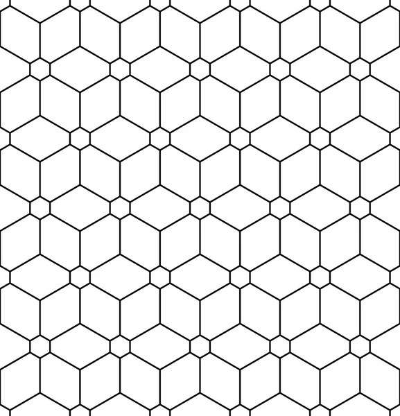 Wektor nowoczesne bezszwowe świętej geometrii wzór kwiatu życia, czarno-białe tło geometryczne, Poduszka wydrukować, monochromatyczne, retro tekstura, projektowanie mody hipster — Wektor stockowy