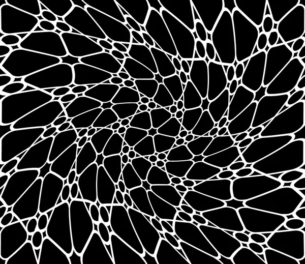 Vector moderno patrón de geometría inconsútil trippy, fondo geométrico abstracto en blanco y negro, impresión de almohada, textura retro monocromática, diseño de moda hipster — Vector de stock