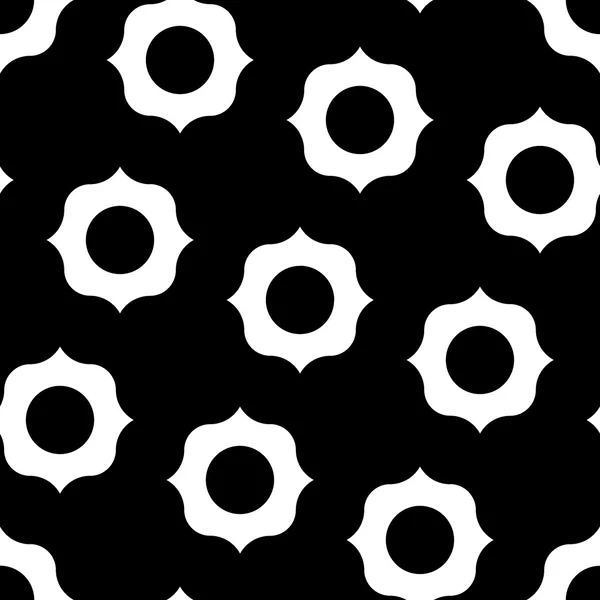 Vector modern seamless geometry pattern, black and white abstract geometric background, pillow print, monochrome retro texture, hipster fashion design — стоковый вектор