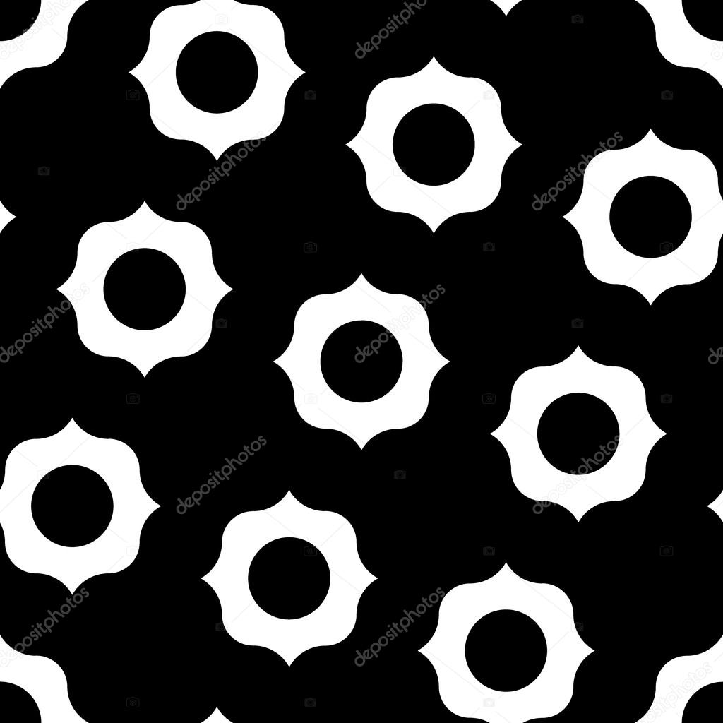 Vector modern seamless geometry pattern , black and white abstract geometric background, pillow print, monochrome retro texture, hipster fashion design