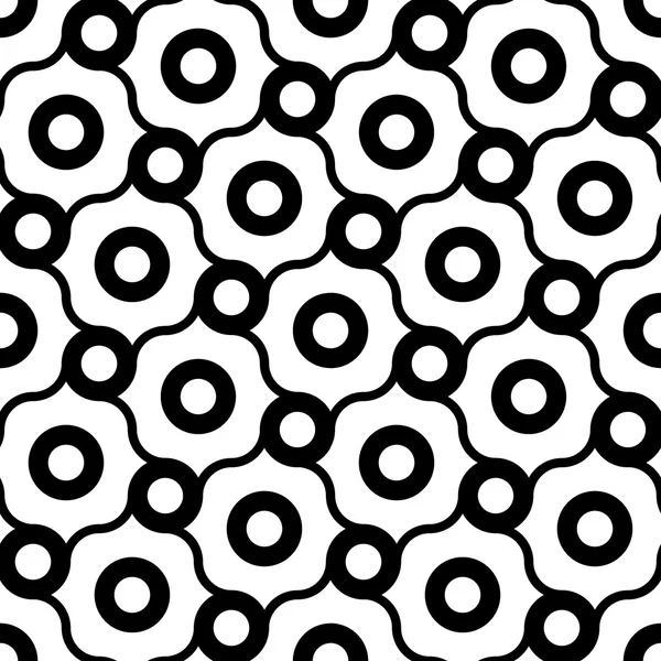 Motif géométrique vectoriel moderne sans couture points, fond géométrique abstrait noir et blanc, impression oreiller, texture rétro monochrome, design de mode hipster — Image vectorielle