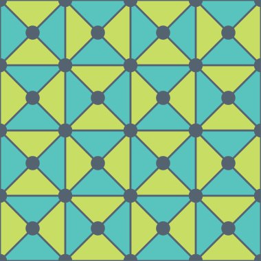 Modern kesintisiz renkli geometri üçgen noktalar desen vektör, mavi yeşil soyut geometrik arka planını renklendirin, çok renkli baskı, retro doku, hippi moda tasarım yastık