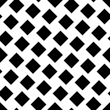 Vektör modern sorunsuz geometri desen kareler, siyah ve beyaz soyut geometrik arka plan, yastık yazıcı, tek renkli retro doku, hippi moda tasarımı