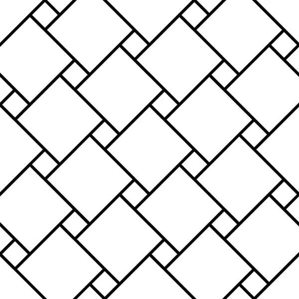 Διάνυσμα σύγχρονη άνευ ραφής γεωμετρία πλατείες μοτίβο, μαύρο και άσπρο abstract γεωμετρικό υπόβαθρο, μαξιλάρι εκτύπωσης, μονόχρωμη ρετρό υφή, hipster σχέδιο μόδας — Διανυσματικό Αρχείο