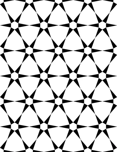Vektor moderne nahtlose heilige Geometrie Muster, schwarz-weiß abstrakten geometrischen Hintergrund, Kissendruck, monochrome Retro-Textur, Hipster-Mode-Design — Stockvektor
