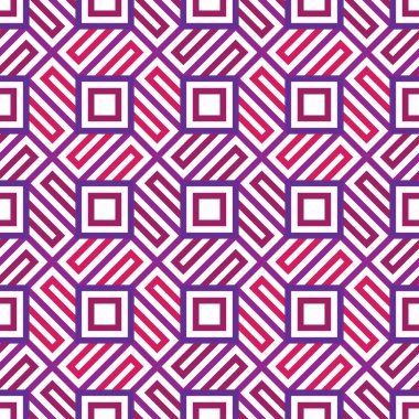 Vektör modern kesintisiz renkli geometri kare desen, renk soyut geometrik arka plan, çok renkli baskı, retro doku, hippi moda tasarım yastık
