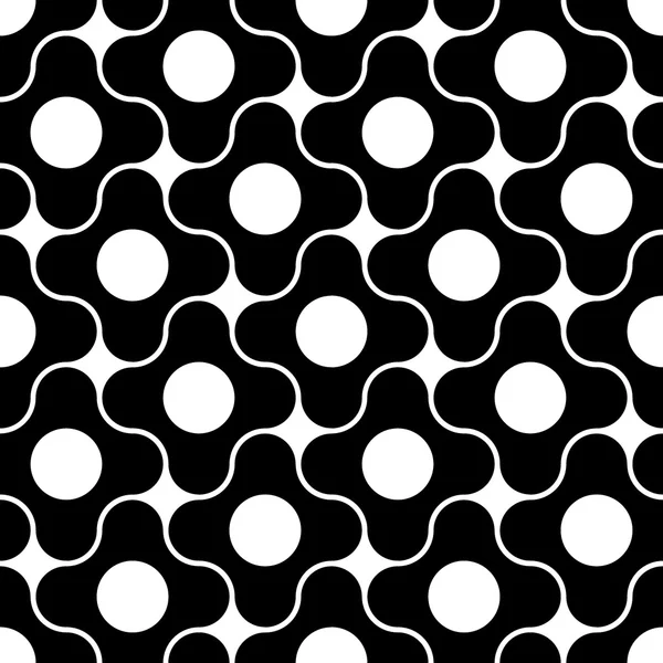 Vector moderno patrón de geometría inconsútil estrella, fondo geométrico abstracto en blanco y negro, impresión de almohada, textura retro monocromática, diseño de moda hipster — Vector de stock