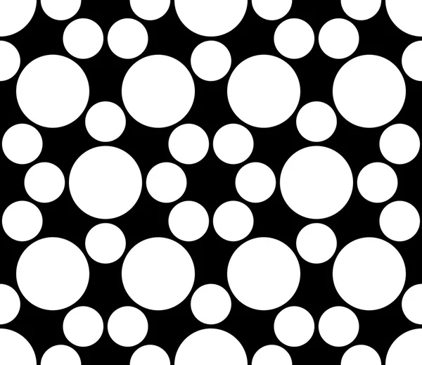 Vektor moderne nahtlose heilige Geometrie Muster Kreise, schwarz-weiß abstrakten geometrischen Hintergrund, Kissendruck, monochrome Retro-Textur, Hipster-Mode-Design — Stockvektor