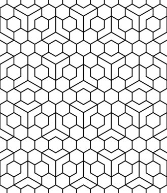 Vektör modern sorunsuz kutsal geometri model, siyah ve beyaz soyut geometrik arka plan, yastık yazıcı, tek renkli retro doku, hippi moda tasarımı