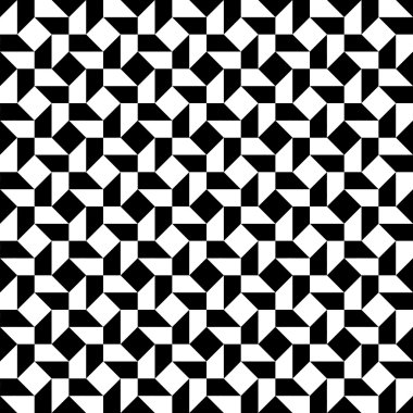 Vektör modern sorunsuz geometri desen trippy, siyah ve beyaz soyut geometrik arka plan, yastık yazıcı, tek renkli retro doku, hippi moda tasarımı