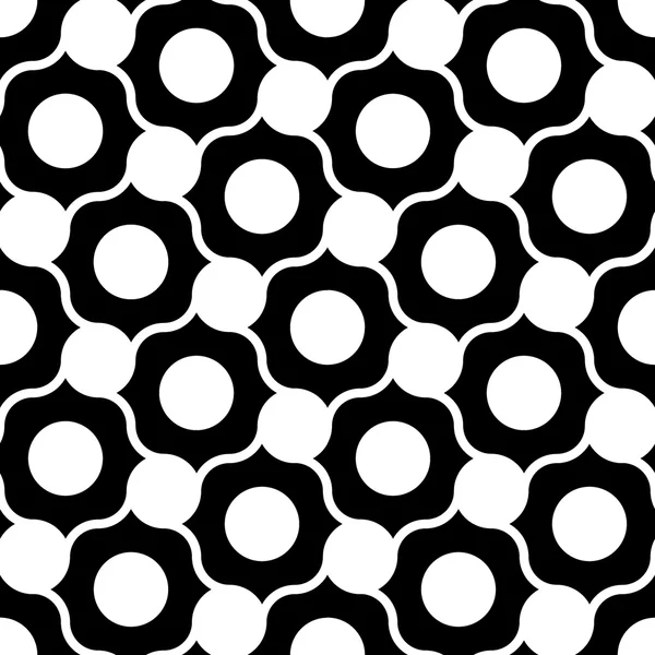 矢量现代无缝的几何图案，黑色和白色抽象几何背景，枕头打印、 单色复古纹理，时髦时尚设计 — 图库矢量图片