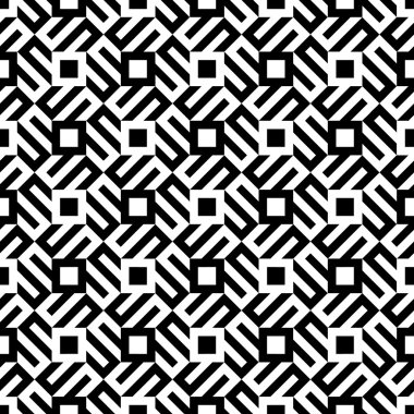 Vektör modern sorunsuz geometri desen trippy, siyah ve beyaz soyut geometrik arka plan, yastık yazıcı, tek renkli retro doku, hippi moda tasarımı