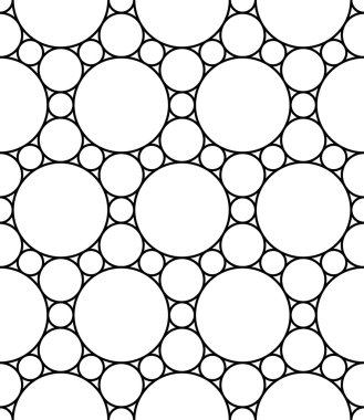 Vektör modern sorunsuz geometri desen daireler, siyah ve beyaz soyut geometrik arka plan, yastık yazıcı, tek renkli retro doku, hippi moda tasarımı