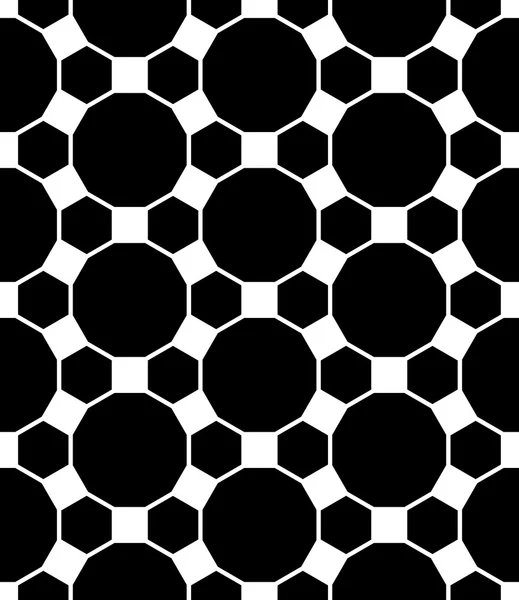 Vektorové moderní bezešvé geometrie vzor mřížky, černé a bílé pozadí abstraktní geometrická, polštář tisk, monochromatický retro textury, bederní módní design — Stockový vektor