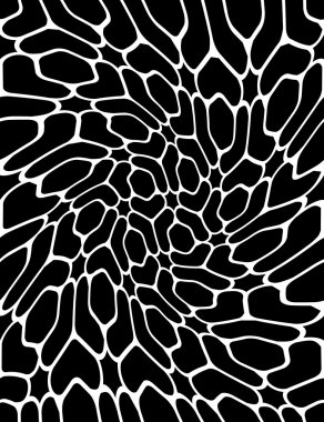 Vektör modern sorunsuz geometri desen trippy, siyah ve beyaz soyut geometrik arka plan, yastık yazıcı, tek renkli retro doku, hippi moda tasarımı