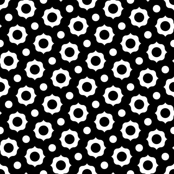 Vektor moderne nahtlose Geometrie Muster, schwarz-weiß abstrakten geometrischen Hintergrund, Kissendruck, monochrome Retro-Textur, Hipster-Mode-Design — Stockvektor