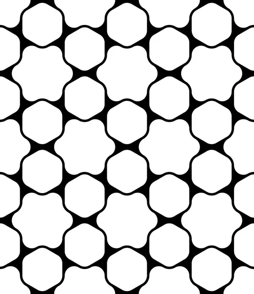 Vector modern seamless geometry pattern blot, black and white abstract geometric background, pillow print, monochrome retro texture, hipster fashion design — Stock Vector