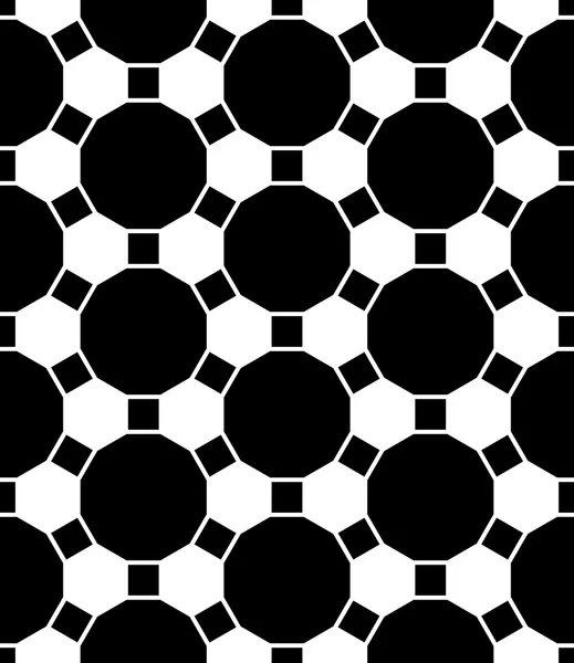 Векторная современная бесшовная геометрическая сетка, черно-белый абстрактный геометрический фон, печать подушек, монохромная ретро-текстура, дизайн хипстерской моды — стоковый вектор