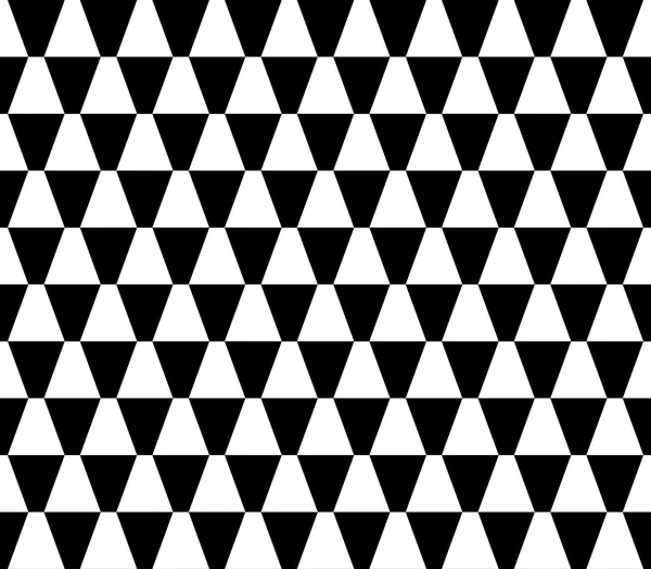 Vektor moderne nahtlose Geometrie Muster trippy, schwarz-weiß abstrakten geometrischen Hintergrund, Kissendruck, monochrome Retro-Textur, Hipster-Mode-Design — Stockvektor