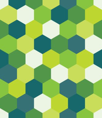 Vektör modern kesintisiz renkli geometri onaltılık desen, renk soyut geometrik arka plan, çok renkli baskı, retro doku, hippi moda tasarım yastık