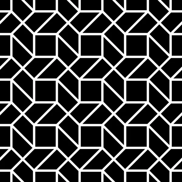Векторная современная безseametry геометрический узор триппи, черно-белый геометрический фон, отпечаток подушки, монохромная ретро-текстура, дизайн одежды хипстеров — стоковый вектор