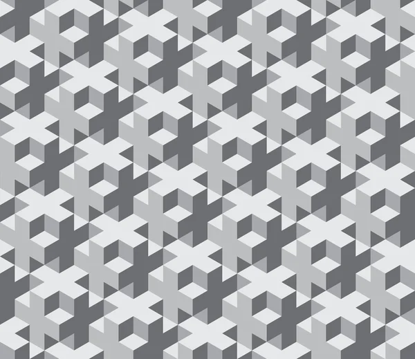 Vektorové moderní bezešvé posvátné geometrie vzor trippy, černé a bílé abstraktní geometrická zázemí, polštář tisk, monochromatický retro textury, bederní módní design — Stockový vektor