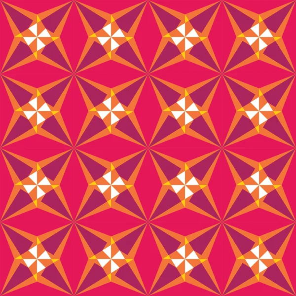 Vector moderna sömlösa färgglada geometri stjärna mönster, färg abstrakt geometrisk bakgrund, kudde mångfärgade tryck, retro textur, hipster modedesign — Stock vektor