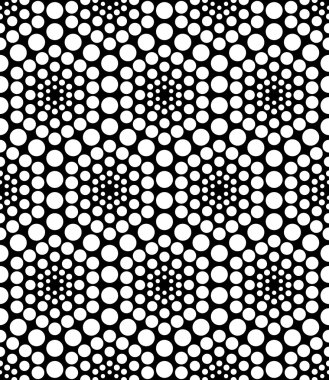 Vektör modern sorunsuz geometri desen altıgen, siyah ve beyaz soyut geometrik arka plan, yastık yazıcı, tek renkli retro doku, hippi moda tasarımı