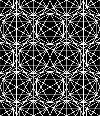 Vector modern seamless  sacred geometry pattern grid, black and white abstract geometric background, pillow print, monochrome retro texture, hipster fashion design