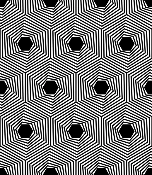 Vector moderno patrón de geometría sin costura línea de arte, fondo geométrico abstracto en blanco y negro, impresión de almohada, monocromo textura retro, diseño de moda hipster — Archivo Imágenes Vectoriales