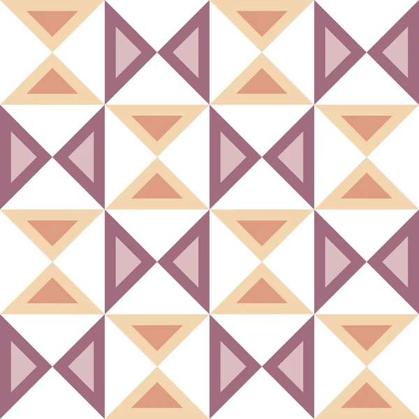 Vektor moderne nahtlose bunte Geometrie Dreiecke Muster, Farbe abstrakten geometrischen Hintergrund, Kissen mehrfarbigen Druck, Retro-Textur, Hipster-Mode-Design — Stockvektor