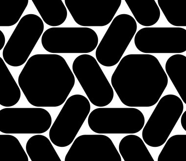 Vektör modern sorunsuz geometri model, siyah ve beyaz soyut geometrik arka plan, yastık yazıcı, tek renkli retro doku, hippi moda tasarımı