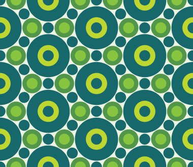 Vektör modern kesintisiz renkli geometri daire desen, renk soyut geometrik arka plan, çok renkli baskı, retro doku, hippi moda tasarım yastık