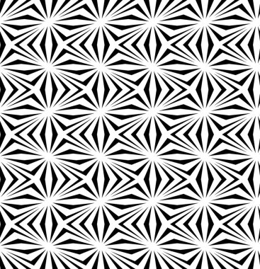 Vektör modern sorunsuz geometri model, siyah ve beyaz soyut geometrik arka plan, yastık yazıcı, tek renkli retro doku, hippi moda tasarımı