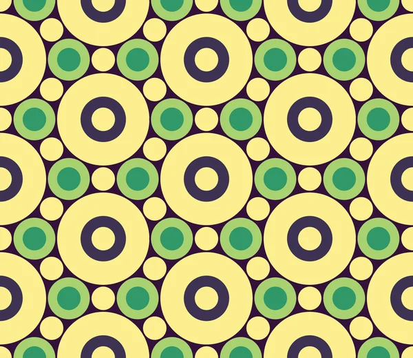 Vector moderno patrón de círculo de geometría colorida sin costuras, fondo geométrico abstracto de color, almohada impresión multicolor, textura retro, diseño de moda hipster — Archivo Imágenes Vectoriales