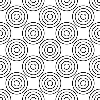 Vektör modern sorunsuz geometri desen polka, siyah ve beyaz soyut geometrik arka plan, yastık yazıcı, tek renkli retro doku, hippi moda tasarımı