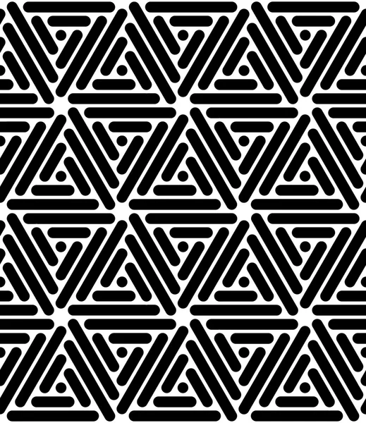 Wektor sześciokąt wzór nowoczesnych bezszwowe świętej geometrii, czarno-białe tło geometryczne, Poduszka wydruku, monochromatyczne retro tekstura, projektowanie mody hipster — Wektor stockowy