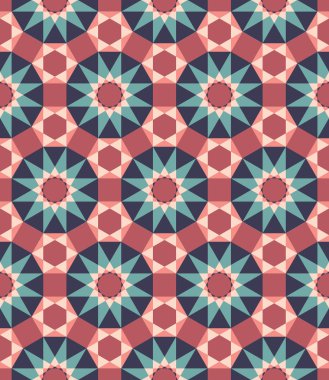 Vektör modern kesintisiz renkli geometri desen, renk soyut geometrik arka plan, çok renkli baskı, retro doku, hippi moda tasarım yastık