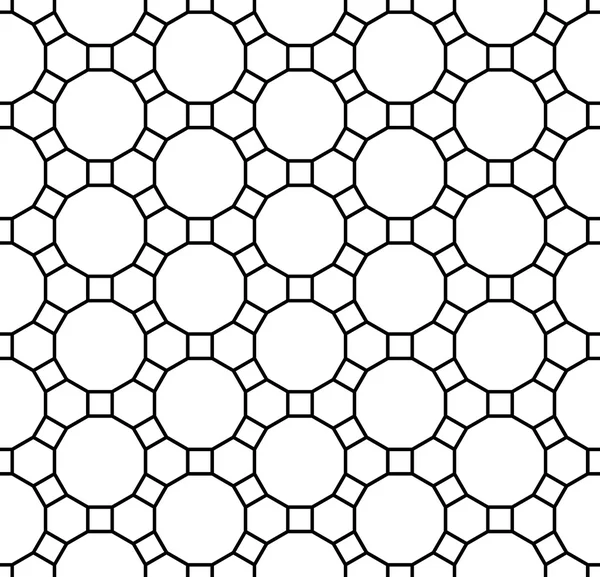 Vektor modern zökkenőmentes geometria mintás rács, fekete-fehér absztrakt geometriai háttérrel, párna nyomtatni, monokróm retro állományú, hippi divat design — Stock Vector
