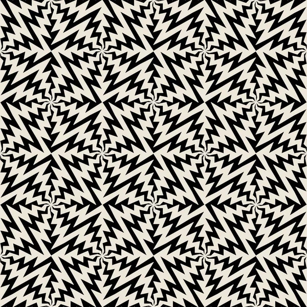 Padrão de geometria sem emenda moderna vetorial, fundo geométrico abstrato preto e branco, impressão de travesseiro, textura retro monocromática, design de moda hipster — Vetor de Stock