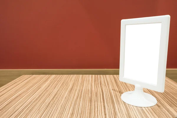 Billboards on the dining table — Stock Photo, Image