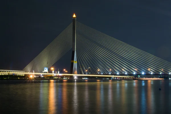 Paisaje urbano Puente vista al río — Foto de Stock