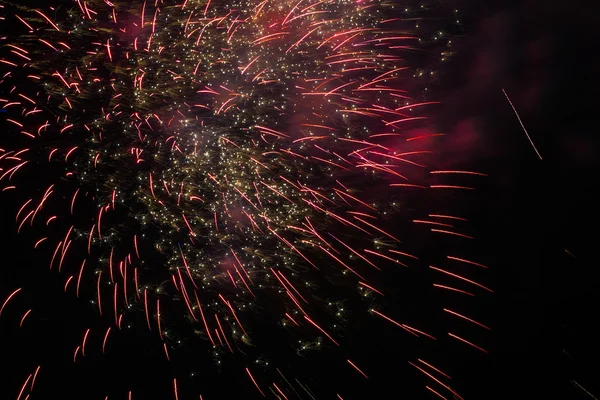 Fireworks with night sky. — Stock Photo, Image