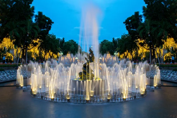 Fountain with light — Stock Photo, Image